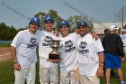 Baseball vs Babson  Wheaton College Baseball players celebrate their victory over Babson to win the NEWMAC Championship for the third year in a row. - (Photo by Keith Nordstrom) : Wheaton, baseball, NEWMAC